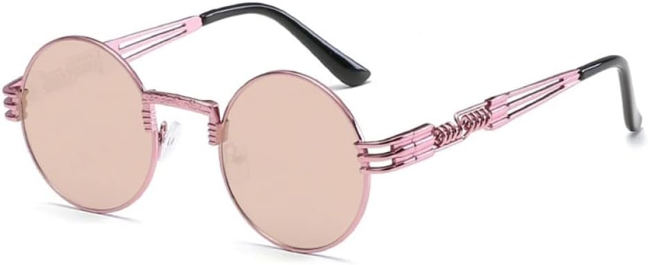 Ретро-стимпанк круглые металлические солнцезащитные очки для мужчин и женщин с двойными пружинными дужками, цветные, с защитой от УФ-излучения UV400 LANGSER, N20 Pink Barbiepink
Ретро-стимпанк круглые металлические солнцезащитные очки для мужчин и женщин с двойными пружинными дужками, цветные, с защитой от УФ-излучения UV400 LANGSER, N20 Pink Barbiepink