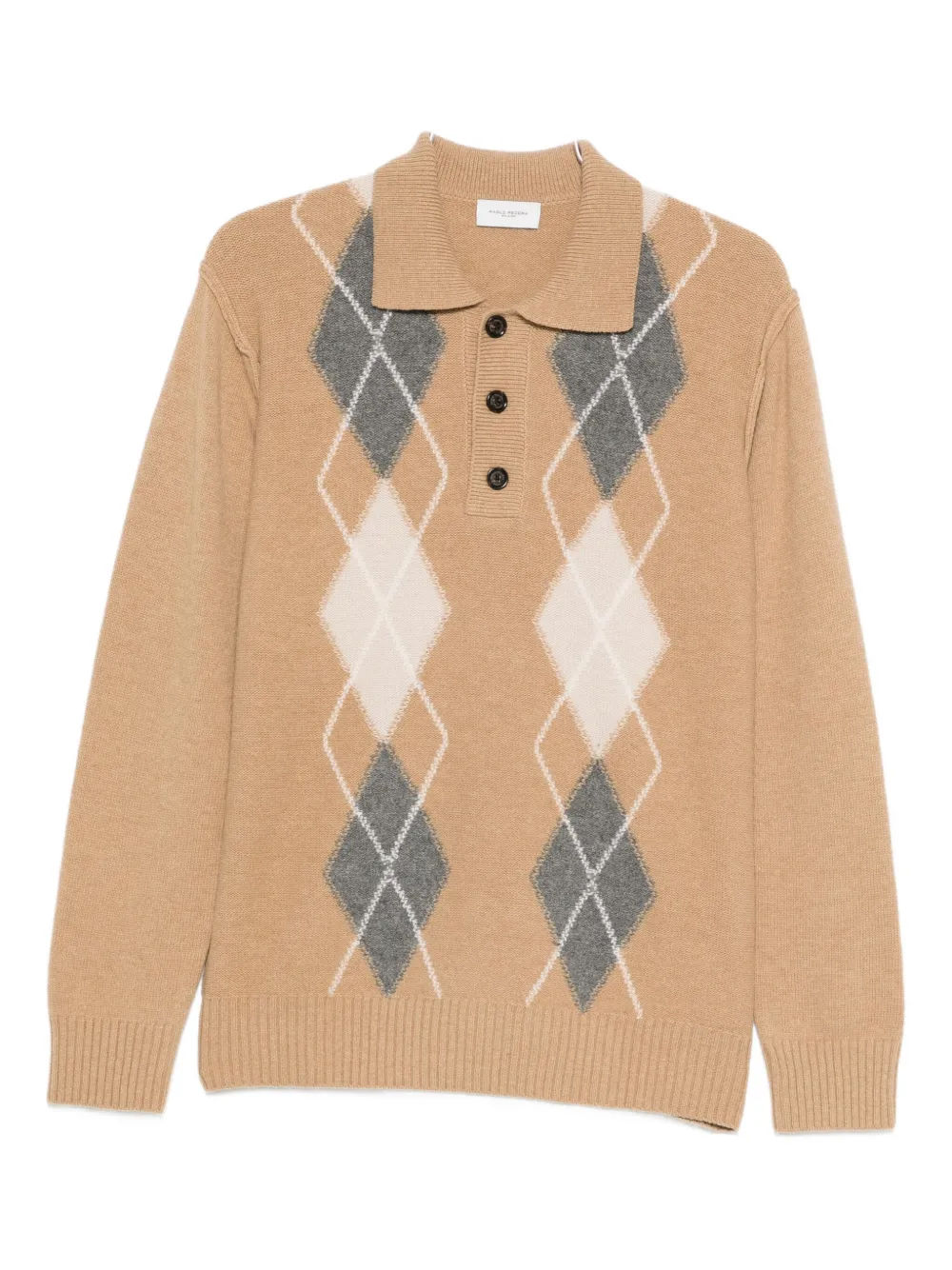 Рубашка-поло с ромбовидным узором Paolo Pecora, нейтральный
Рубашка-поло с ромбовидным узором Paolo Pecora, нейтральный