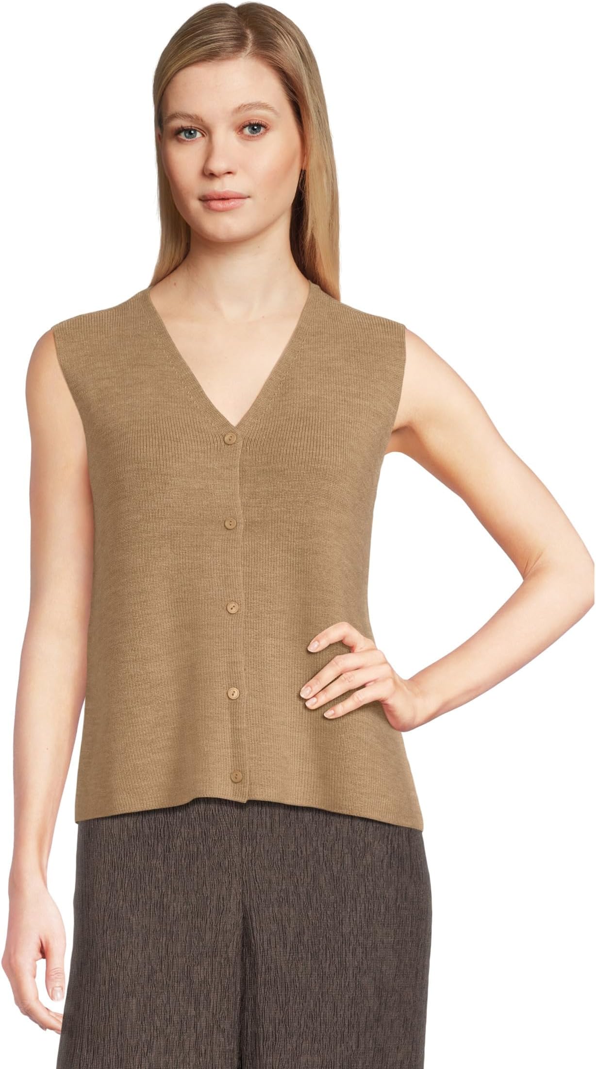 Жилет Eileen Fisher Merino V-neck Vest, цвет Biscuit
Жилет Eileen Fisher Merino V-neck Vest, цвет Biscuit