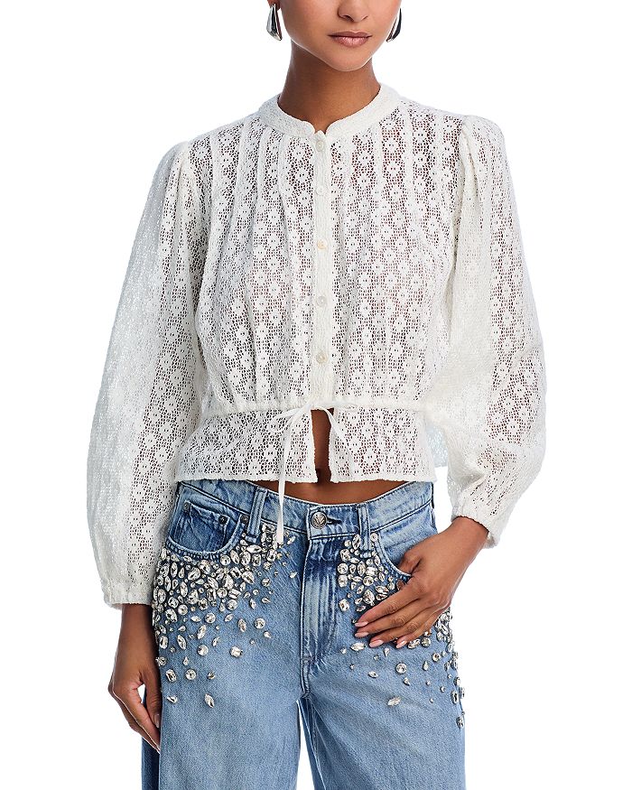 Кружевная блузка AQUA, слоновая кость/кремовый
Кружевная блузка AQUA, слоновая кость/кремовый