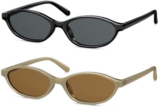 Ретро-солнцезащитные очки «кошачий глаз» для женщин, защита от УФ-излучения UV400, легкая квадратная оправа, идеально подходят для вождения, путешествий и повседневной носки OUKEMAX, 2pack-black + Olive
Ретро-солнцезащитные очки «кошачий глаз» для женщин, защита от УФ-излучения UV400, легкая квадратная оправа, идеально подходят для вождения, путешествий и повседневной носки OUKEMAX, 2pack-black + Olive