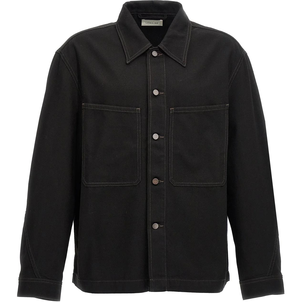 Хлопковая рубашка Lemaire, черный
Хлопковая рубашка Lemaire, черный