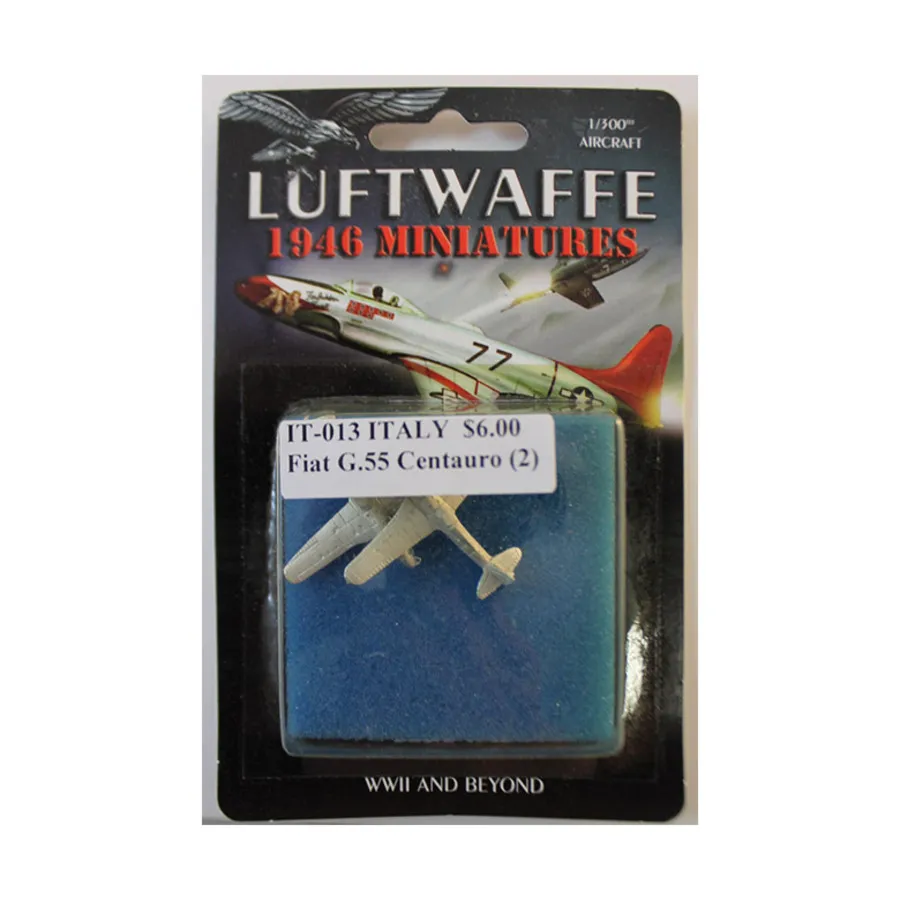 Фиат G.55 Кентавро, Luftwaffe 1946 Miniatures - Italy (1:300) 
Фиат G.55 Кентавро, Luftwaffe 1946 Miniatures - Italy (1:300)
