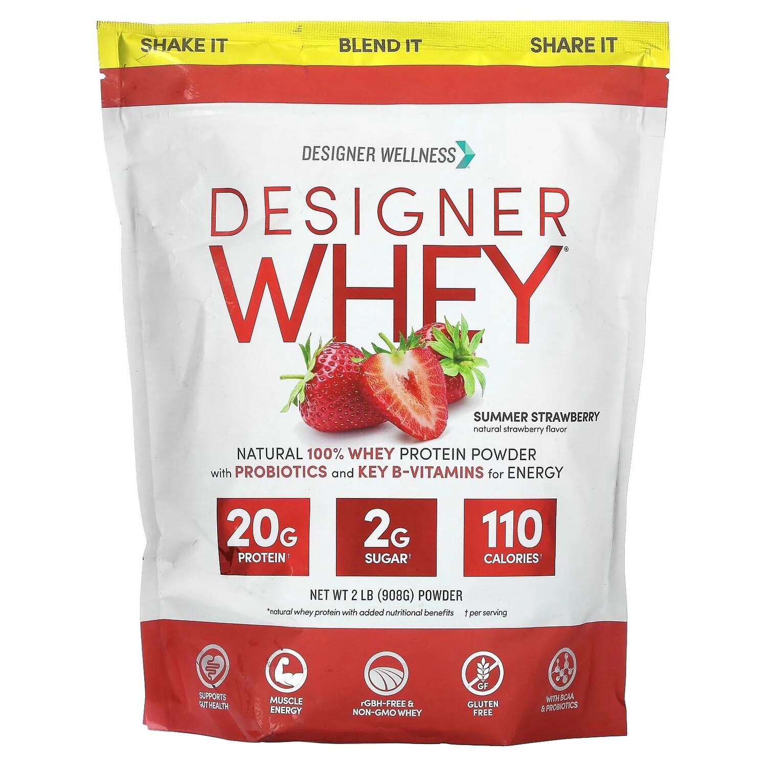 Designer Protein Designer Whey натуральный 100% сывороточный протеин со вкусом летней клубники 908 г
Designer Protein Designer Whey натуральный 100% сывороточный протеин со вкусом летней клубники 908 г
