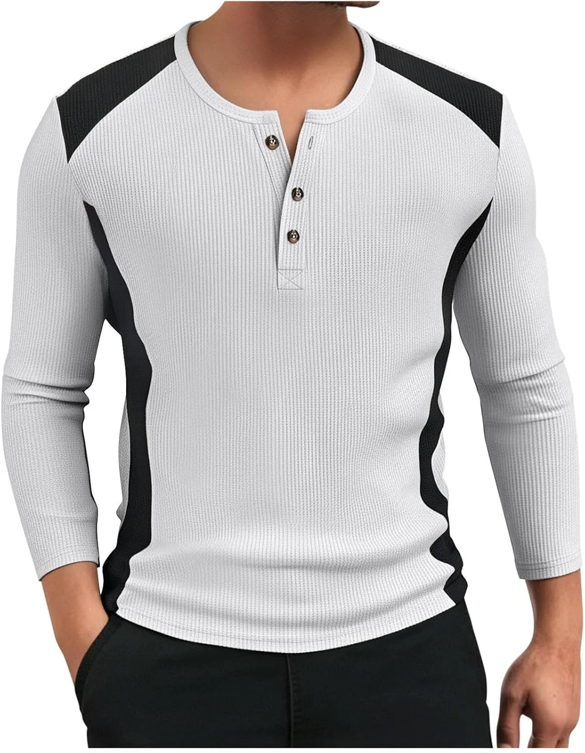 Мужская футболка поло с длинным рукавом и цветными блоками
Мужская футболка поло с длинным рукавом и цветными блоками