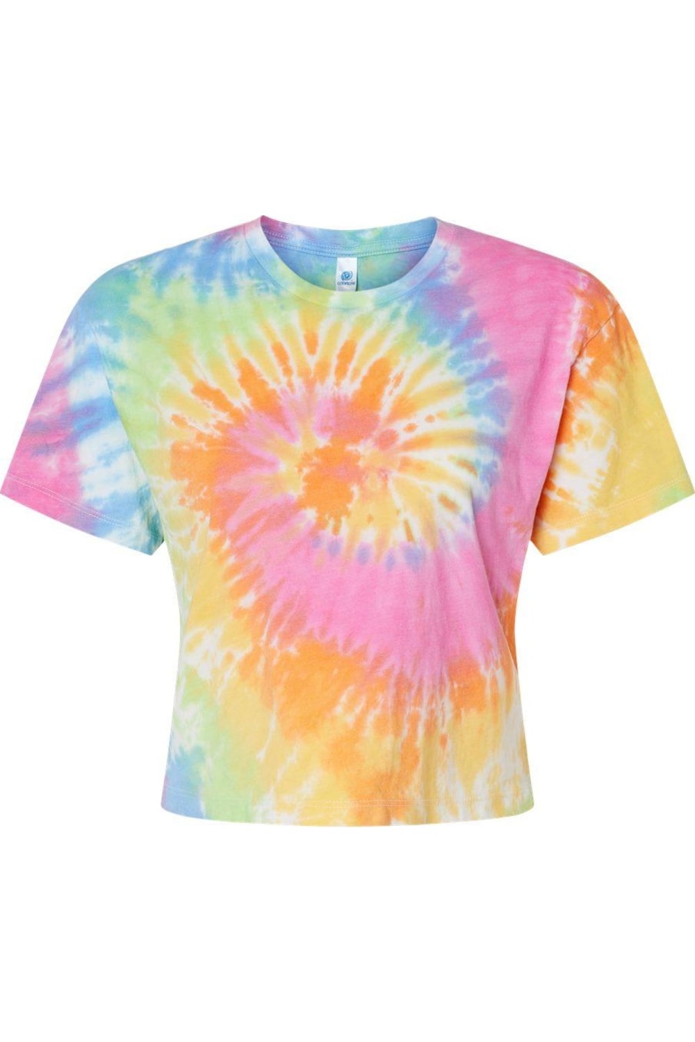 Женская укороченная футболка Colortone Tie-Dyed, цвет eternity
Женская укороченная футболка Colortone Tie-Dyed, цвет eternity