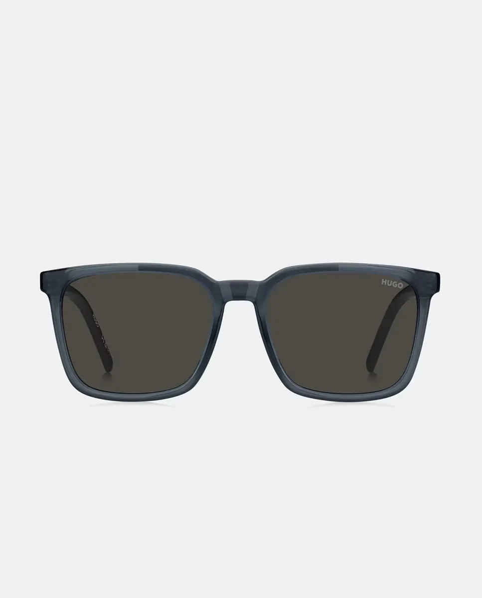 Мужские прямоугольные солнцезащитные очки в инжекционных линзах с черными градиентными линзами Hugo, синий
Мужские прямоугольные солнцезащитные очки в инжекционных линзах с черными градиентными линзами Hugo, синий