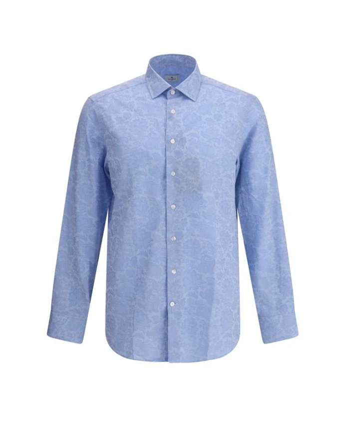 Хлопковая рубашка «Рома» с узором «пейсли». Etro, синий
Хлопковая рубашка «Рома» с узором «пейсли». Etro, синий