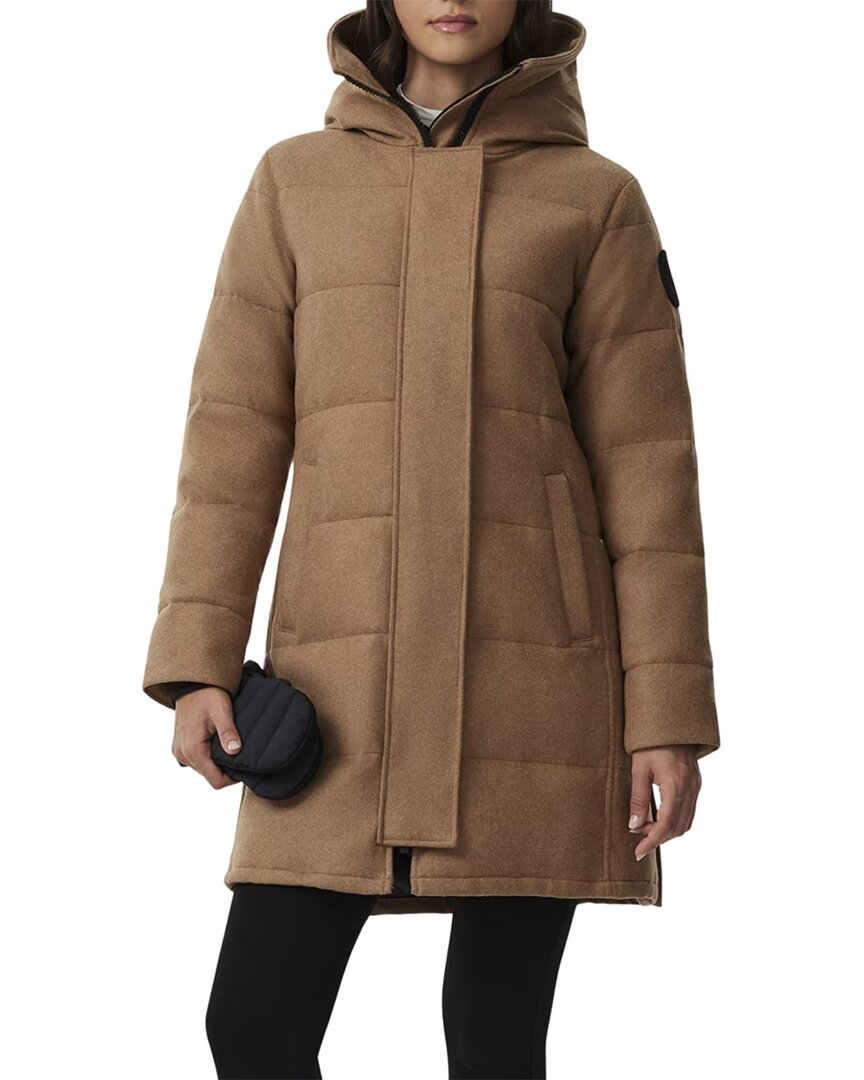 Канада Гус Шелберн парка из смесовой шерсти Canada Goose, коричневый 
Канада Гус Шелберн парка из смесовой шерсти Canada Goose, коричневый