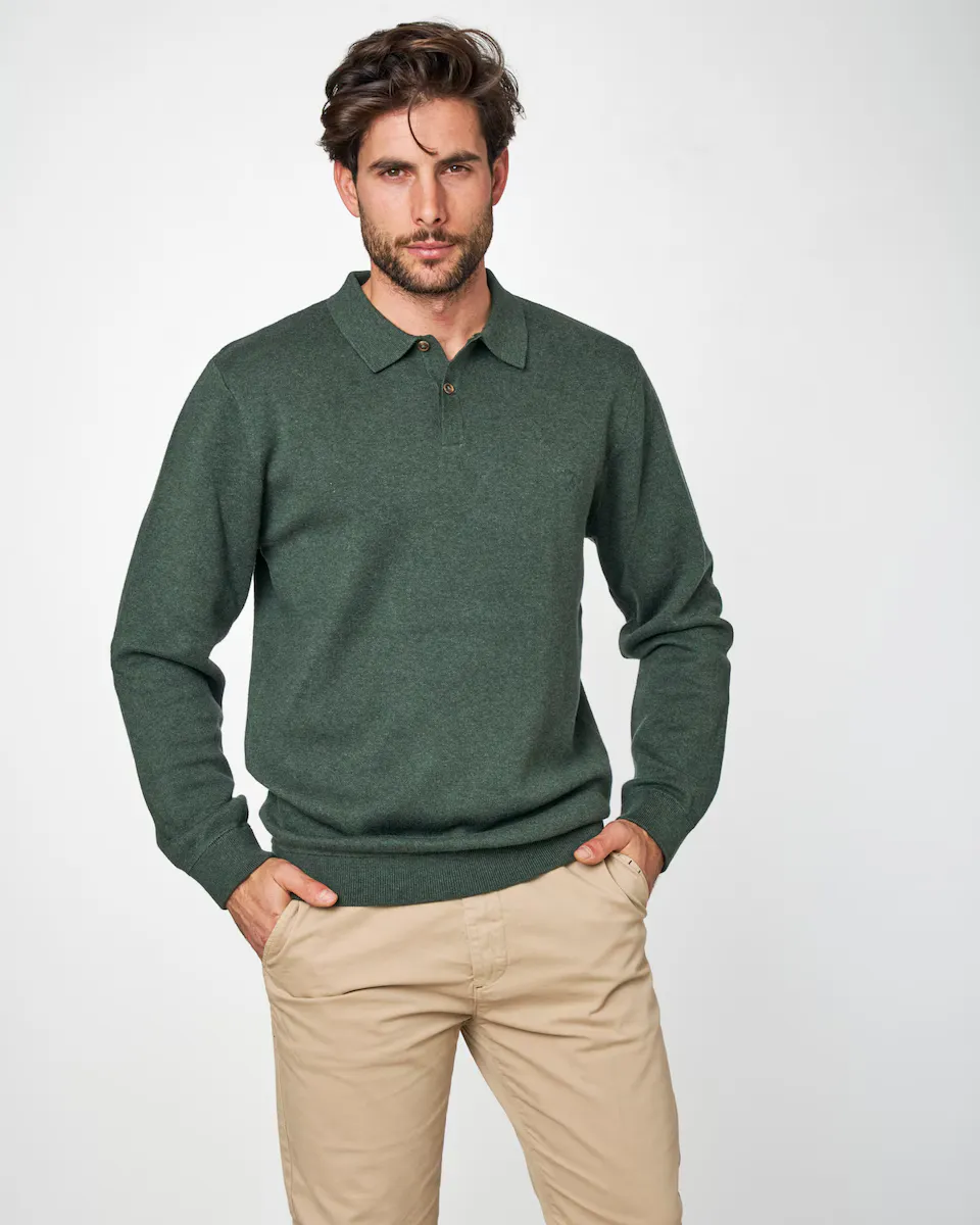 Мужская рубашка поло с длинными рукавами Spagnolo, зеленый
Мужская рубашка поло с длинными рукавами Spagnolo, зеленый