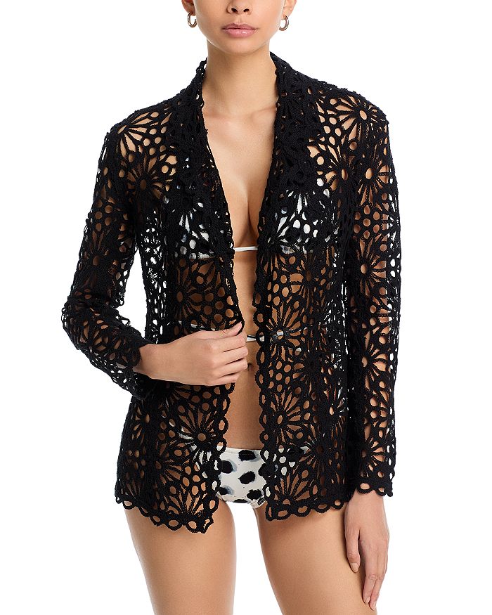 Купальный кардиган Norma Kamali, черный
Купальный кардиган Norma Kamali, черный