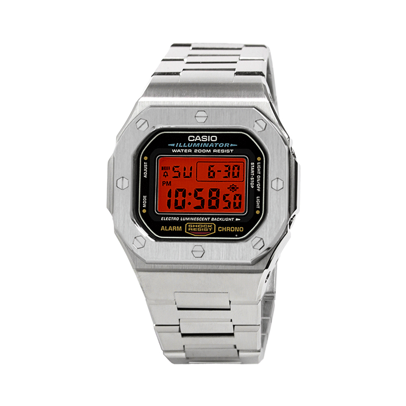 CASIO Retrofit Series Electronic Movement Stainless Steel Strap Watch Unisex Red Watch Dial
CASIO Retrofit Series Electronic Movement Stainless Steel Strap Watch Unisex Red Watch Dial