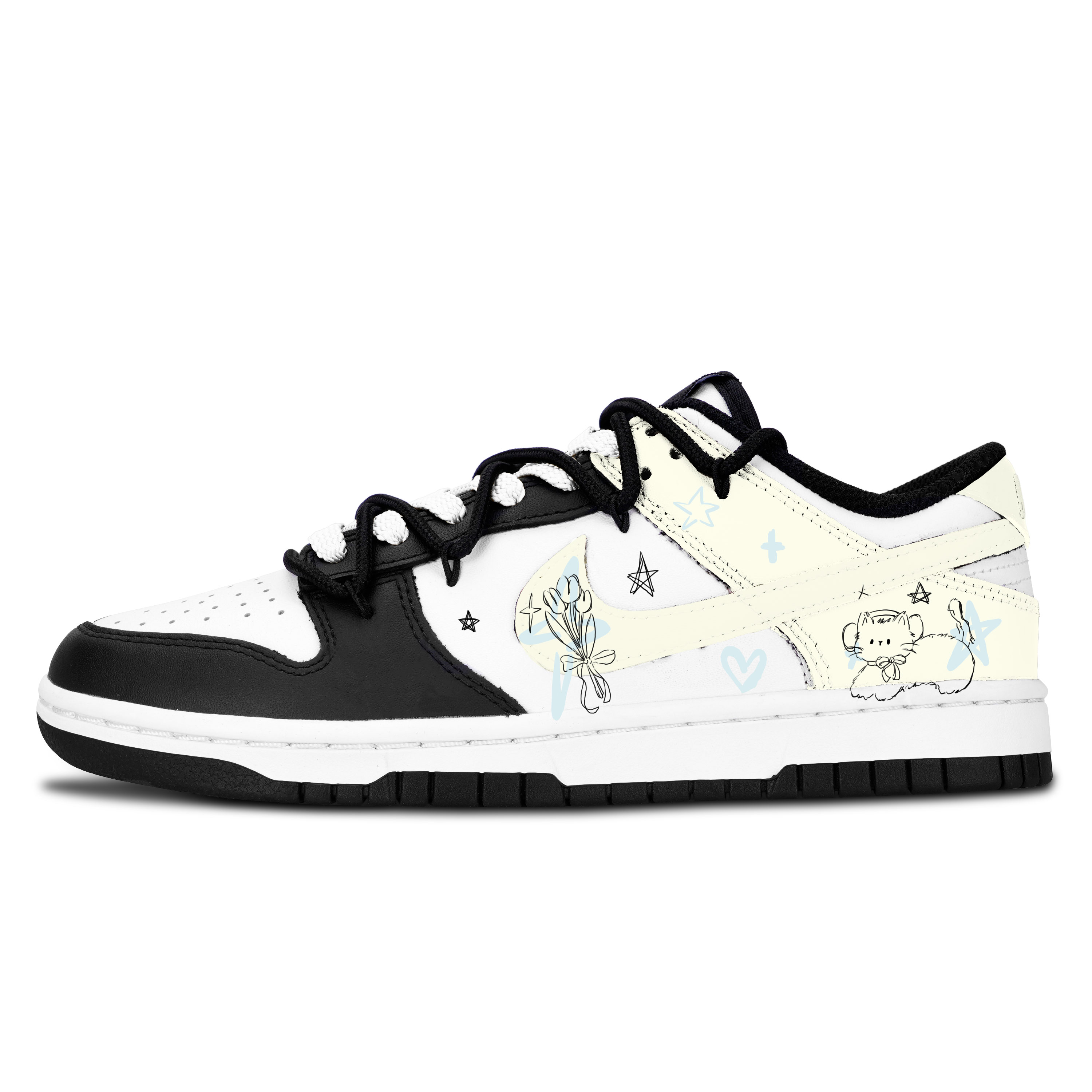 Nike Кроссовки для скейтбординга Dunk Star Cat Flower Painting Slip Resistant Abrasion Resistant Low top для детей светло-желтый
Nike Кроссовки для скейтбординга Dunk Star Cat Flower Painting Slip Resistant Abrasion Resistant Low top для детей светло-желтый