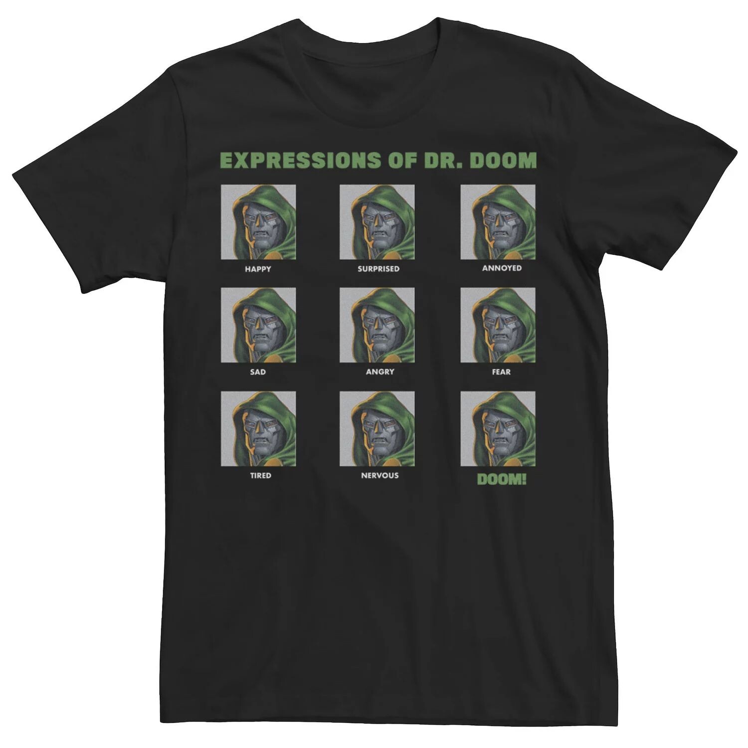 Мужская футболка Marvel Expressions Of Dr. Doom с панелями Licensed Character
Мужская футболка Marvel Expressions Of Dr. Doom с панелями Licensed Character