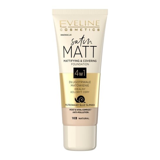 Матирующая и покрывающая основа для лица, № 103 Натуральная Eveline Cosmetics, Satin Matt
Матирующая и покрывающая основа для лица, № 103 Натуральная Eveline Cosmetics, Satin Matt