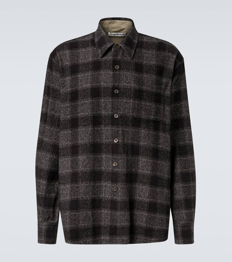 Хлопковая рубашка в клетку Our Legacy, Oakland Low Twist Check
Хлопковая рубашка в клетку Our Legacy, Oakland Low Twist Check