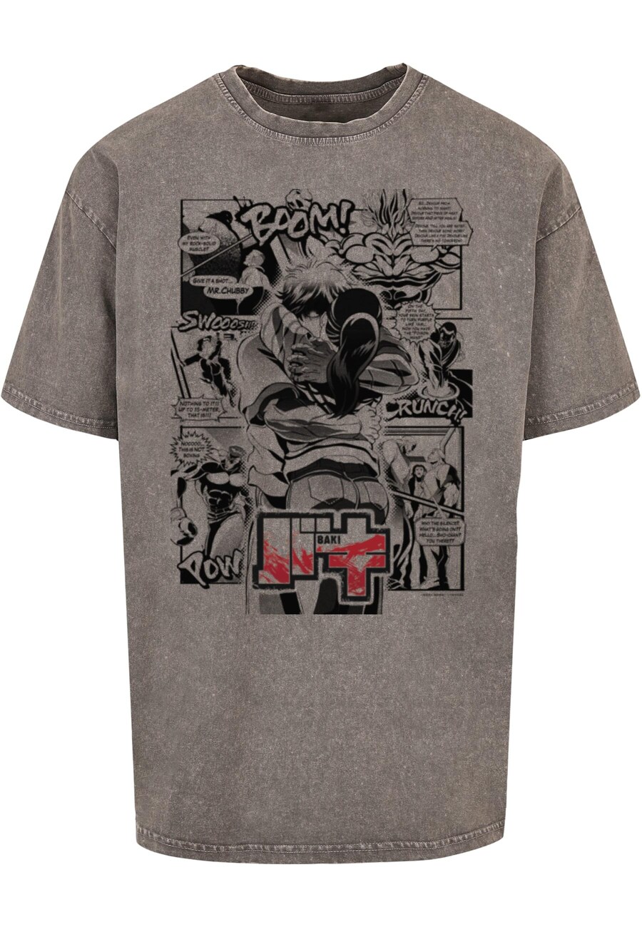 Рубашка ABSOLUTE CULT Baki - S1 Manga Hug Panel, базальтовый серый 
Рубашка ABSOLUTE CULT Baki - S1 Manga Hug Panel, базальтовый серый