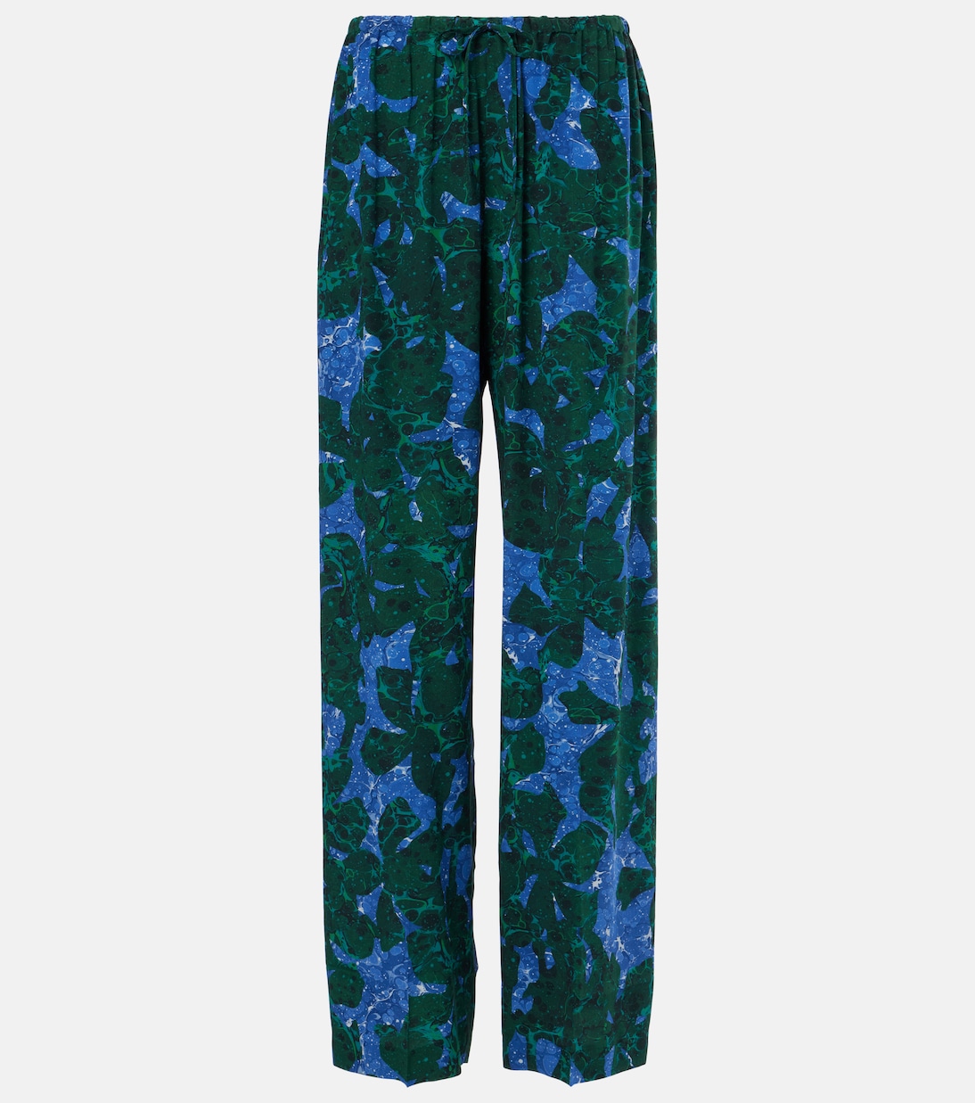 Прямые брюки из шелкового крепдешина с цветочным принтом Dries Van Noten, Malachite
Прямые брюки из шелкового крепдешина с цветочным принтом Dries Van Noten, Malachite