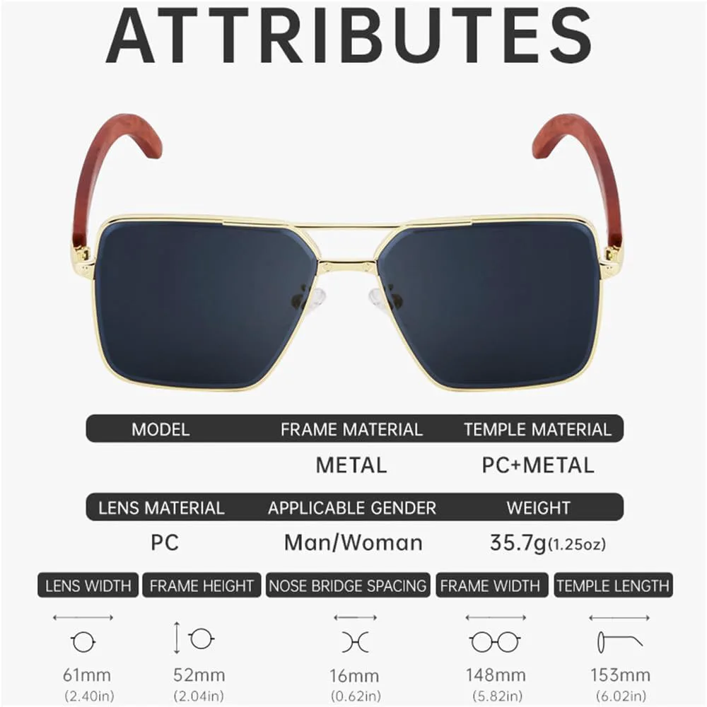 Женские солнцезащитные очки в стиле ретро с металлической оправой, имитирующей дерево, летние, мужские очки для вождения, с защитой от УФ-излучения UV400 HCPIHF, 2
Женские солнцезащитные очки в стиле ретро с металлической оправой, имитирующей дерево, летние, мужские очки для вождения, с защитой от УФ-излучения UV400 HCPIHF, 2