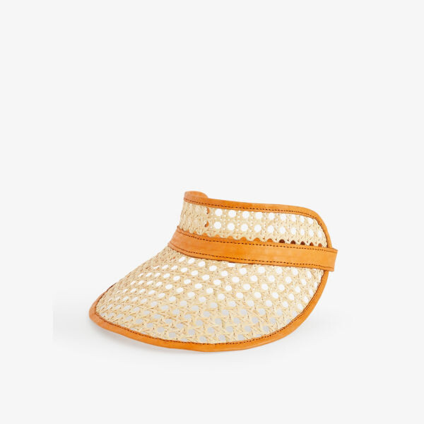 Шляпа с козырьком из ротанга с кожаной отделкой Boutique Bonita, бежевый
Шляпа с козырьком из ротанга с кожаной отделкой Boutique Bonita, бежевый