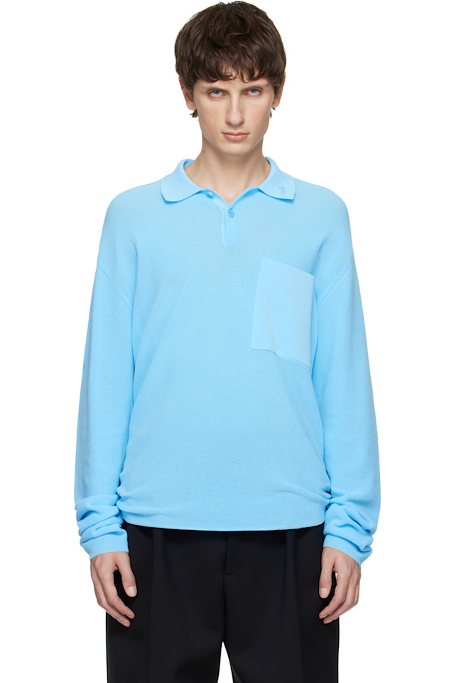 Поло 'Le polo tricot' Jacquemus, синий
Поло 'Le polo tricot' Jacquemus, синий