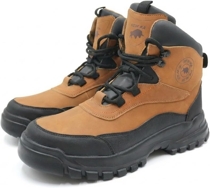 Мужские защитные ботинки с стальными носками, ботинки с высоким вырезом против проколов, кожаная подошва, устойчивая к скольжению, коричневая, черный размер US Flowergirr
Мужские защитные ботинки с стальными носками, ботинки с высоким вырезом против проколов, кожаная подошва, устойчивая к скольжению, коричневая, черный размер US Flowergirr