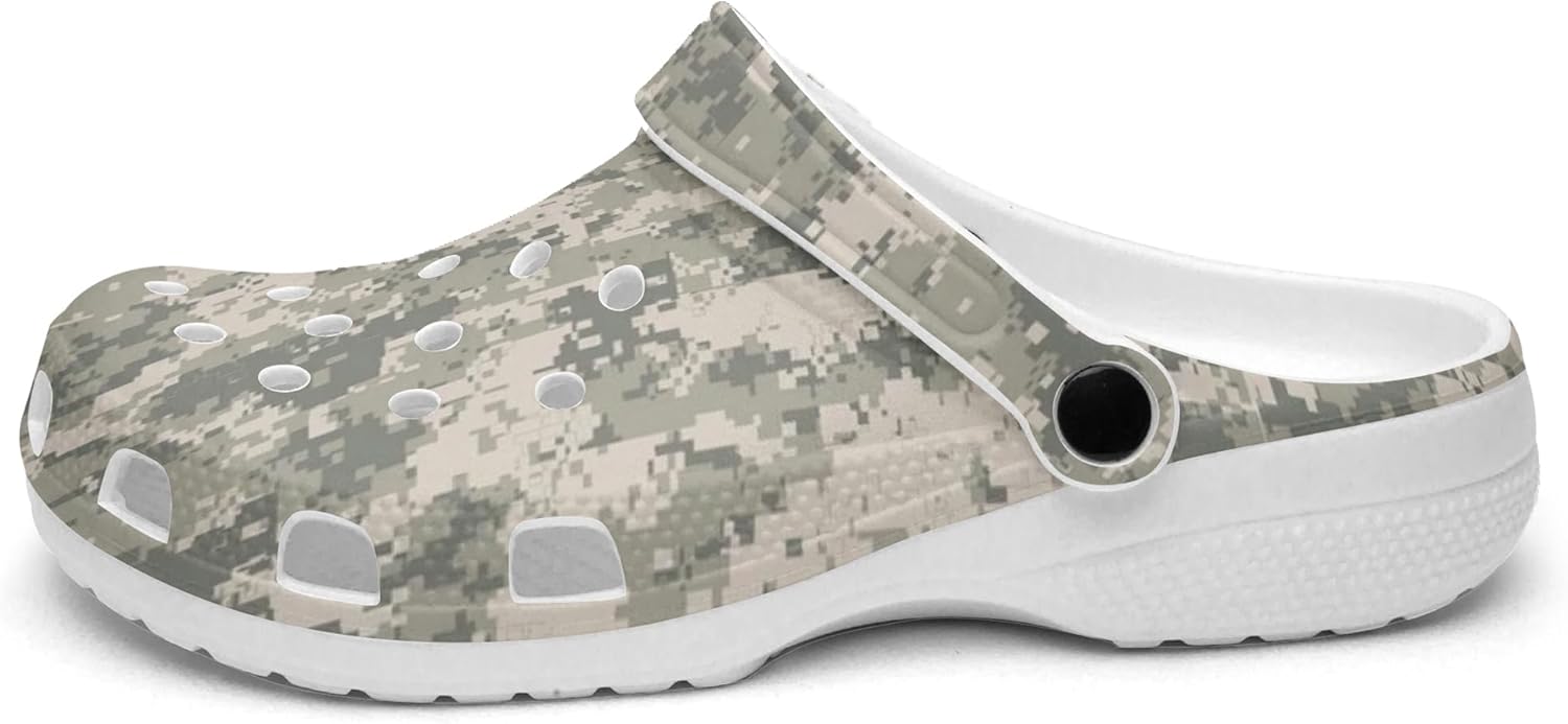 Военные камуфляжные сабо премиум-класса Abundifind, белый/серый
Военные камуфляжные сабо премиум-класса Abundifind, белый/серый