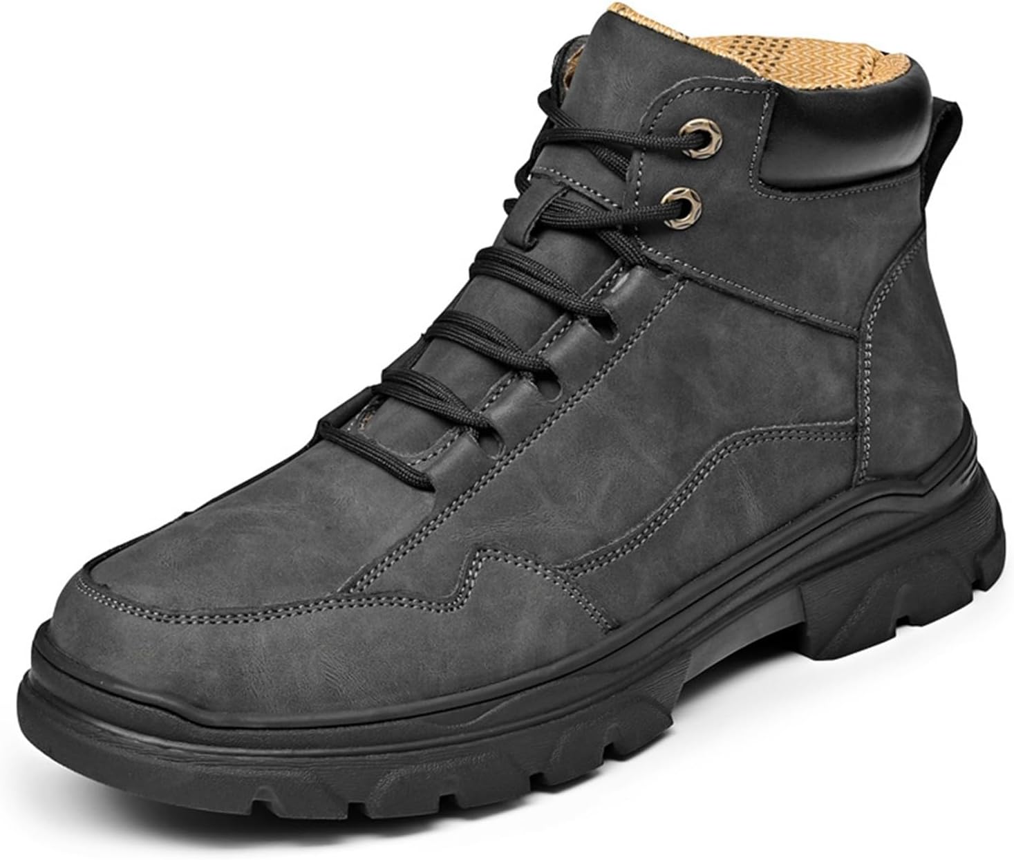Мужские кожаные водонепроницаемые туристические ботинки на шнурках, противоскользящие, модные, с круглым носком, средней высоты, для походов и активного отдыха, повседневные легкие ботинки чукка Generic, черный
Мужские кожаные водонепроницаемые туристические ботинки на шнурках, противоскользящие, модные, с круглым носком, средней высоты, для походов и активного отдыха, повседневные легкие ботинки чукка Generic, черный