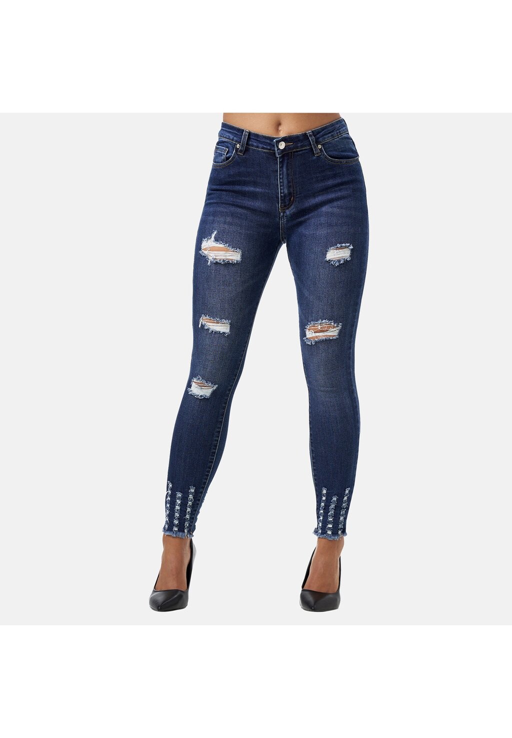 Джинсы скинни Highwaist Destroyed Elara, синий
Джинсы скинни Highwaist Destroyed Elara, синий