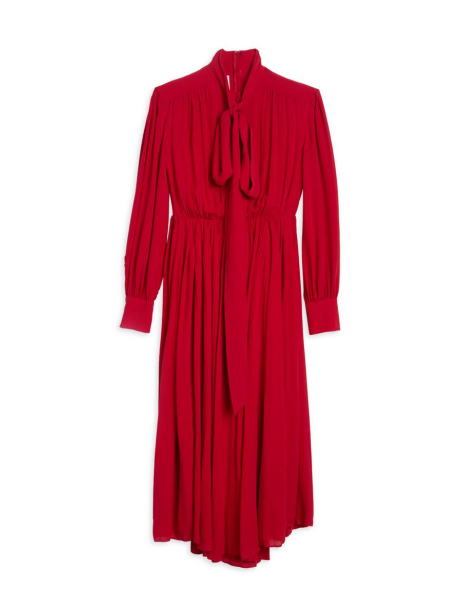 Шелковое платье-рубашка Valentino, красный
Шелковое платье-рубашка Valentino, красный
