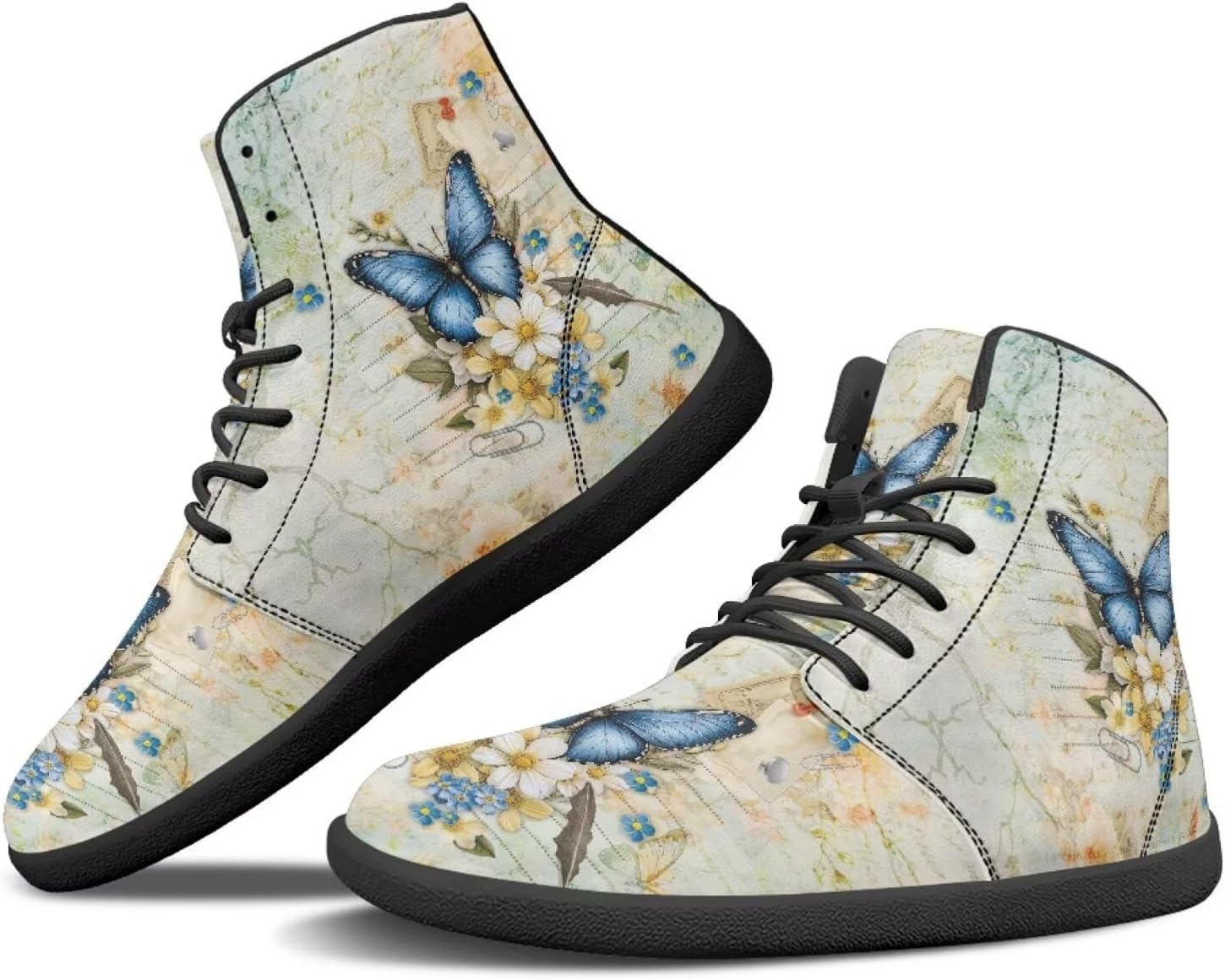 Кроссовки JoyLamoria унисекс высокого среза с шнуровкой, модная кожаная обувь для скейтборда средней высоты, легкие, с мраморным принтом, Vintage Butterfly Floral
Кроссовки JoyLamoria унисекс высокого среза с шнуровкой, модная кожаная обувь для скейтборда средней высоты, легкие, с мраморным принтом, Vintage Butterfly Floral