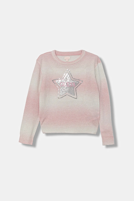 Детский свитер с добавлением шерсти Guess, розовый
Детский свитер с добавлением шерсти Guess, розовый