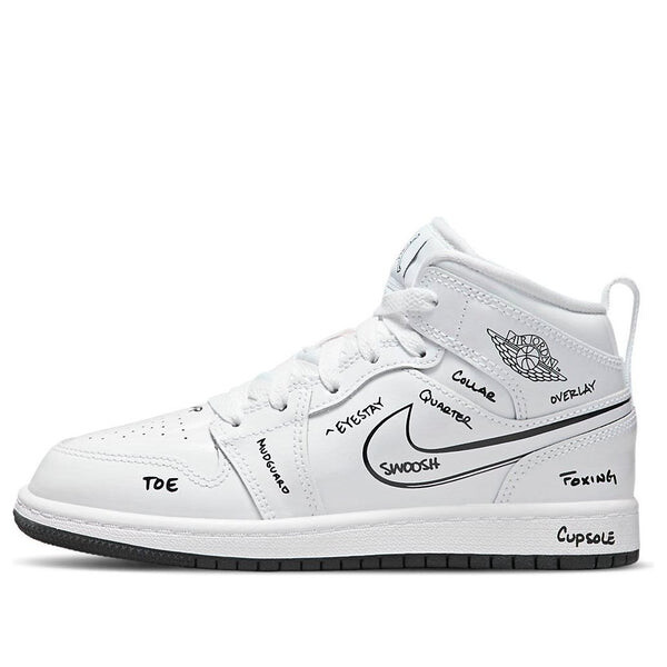 Кроссовки 1 средние Air Jordan, белый
Кроссовки 1 средние Air Jordan, белый