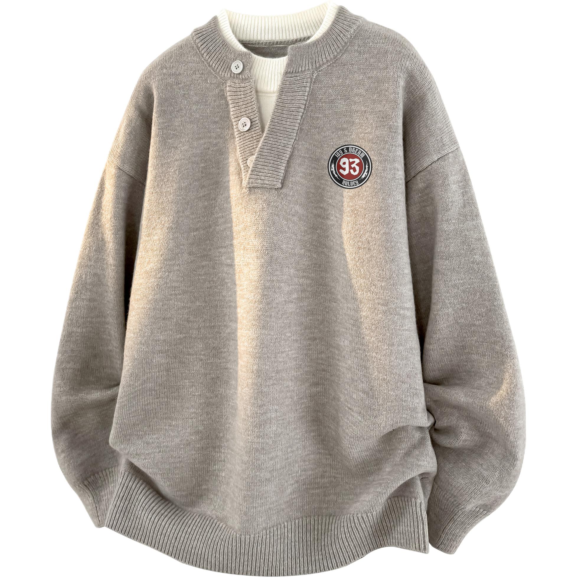 Свитер Unisex Henry Collar Moderate AULDEY, светло-серый
Свитер Unisex Henry Collar Moderate AULDEY, светло-серый