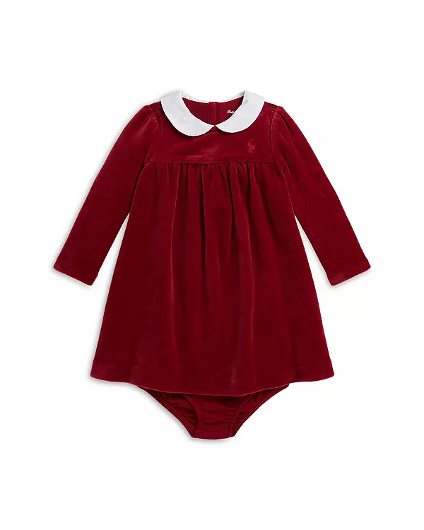 Велюровое платье и панталоны Polo для девочек - для малышек Ralph Lauren, красный
Велюровое платье и панталоны Polo для девочек - для малышек Ralph Lauren, красный
