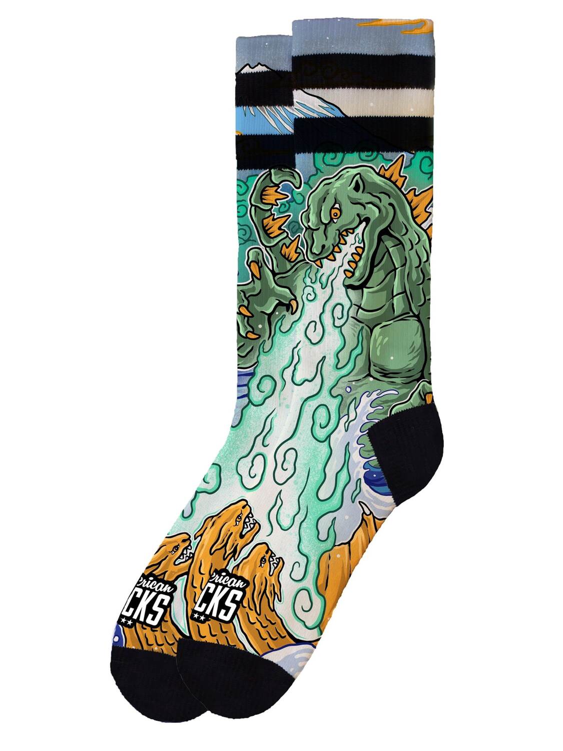 American Socks Носки 'Kaiju King' в зеленом цвете
American Socks Носки 'Kaiju King' в зеленом цвете