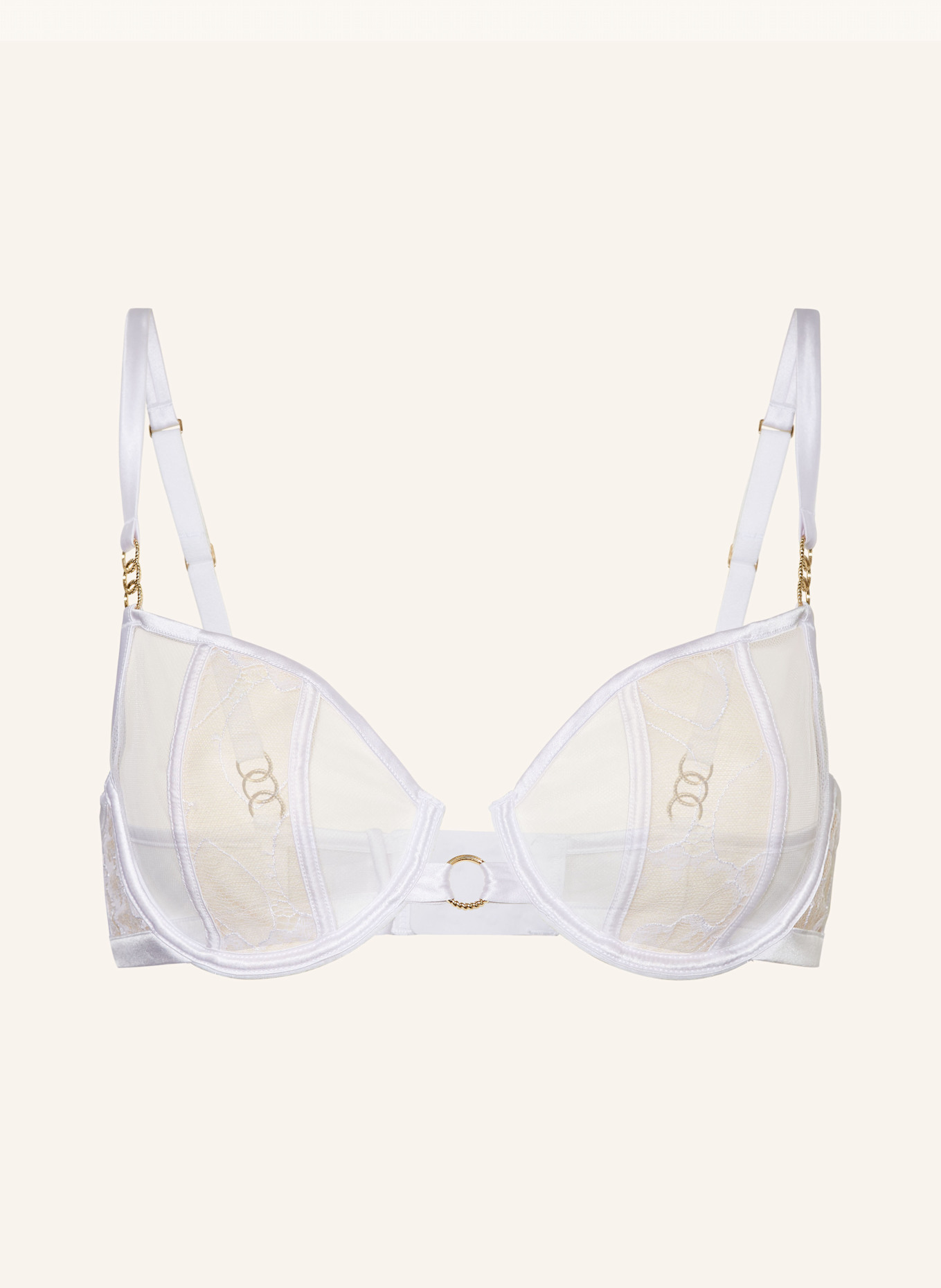 Бюстгальтер на косточках, украшенный шелком Livy, белый
Бюстгальтер на косточках, украшенный шелком Livy, белый