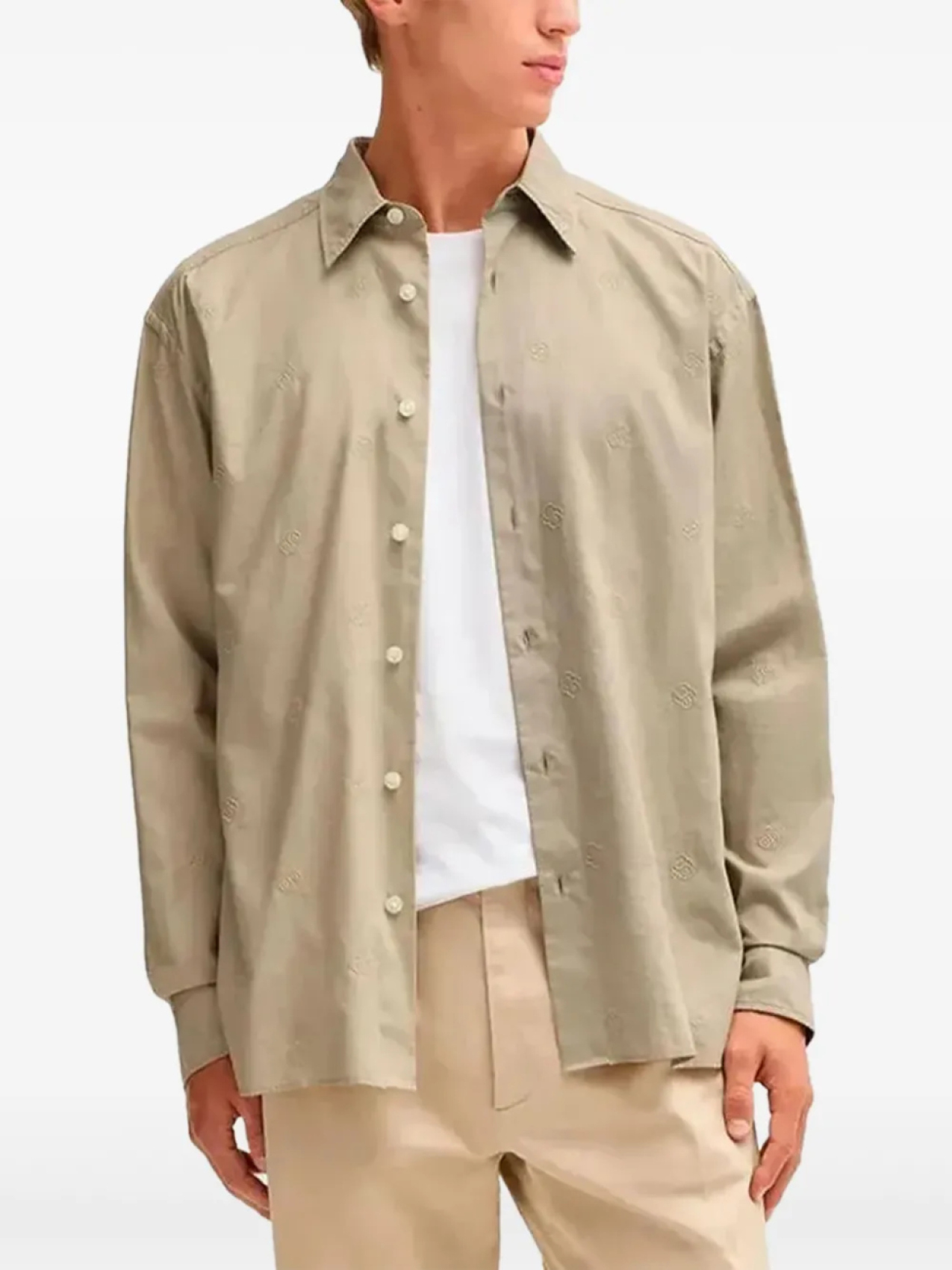 Рубашка на пуговицах BOSS, нейтральный
Рубашка на пуговицах BOSS, нейтральный