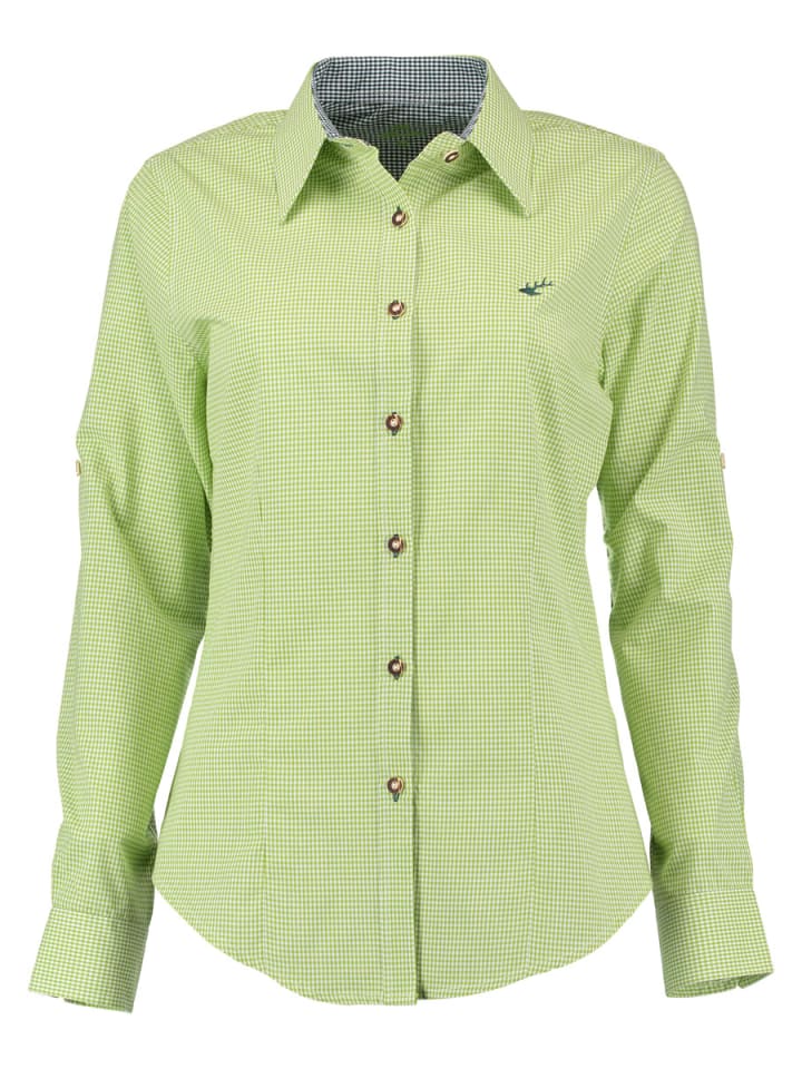 Традиционная блузка Утуту ярко-зеленого цвета OS-Trachten
Традиционная блузка Утуту ярко-зеленого цвета OS-Trachten