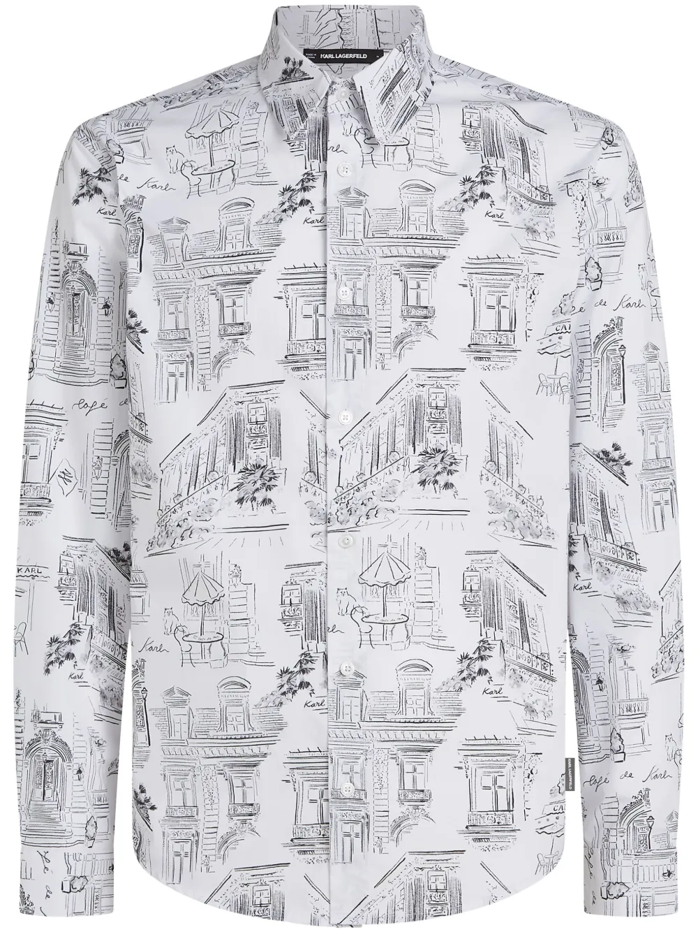 Рубашка с принтом из коллаборации с Jorge Parra KARL LAGERFELD, белый
Рубашка с принтом из коллаборации с Jorge Parra KARL LAGERFELD, белый