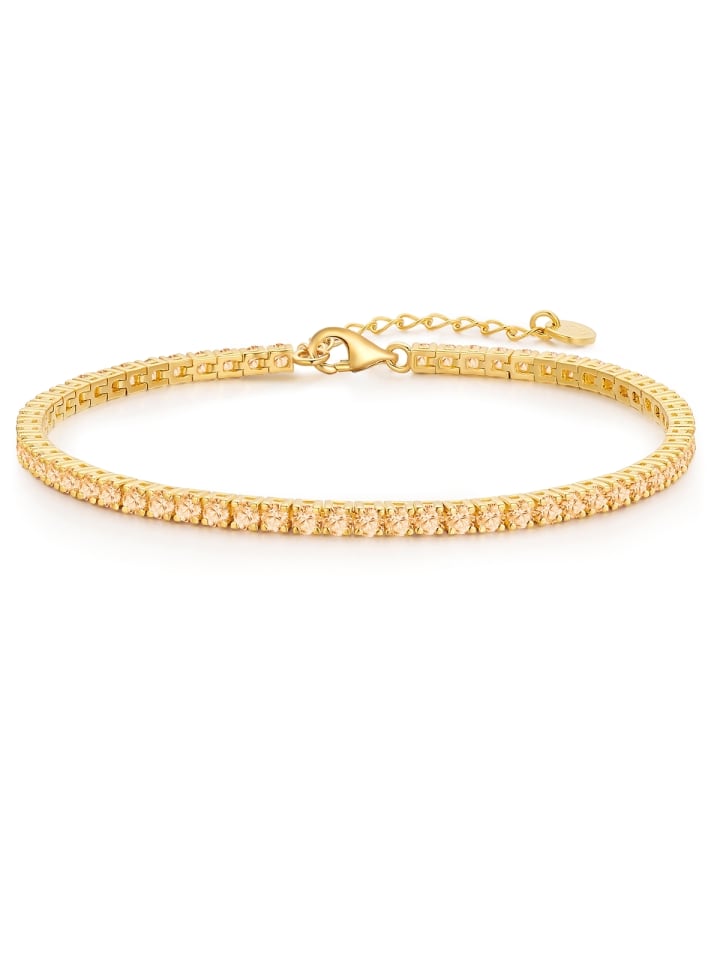 Glanzstücke München Браслет из стерлингового серебра с цирконами в оправе из желтого золота
Glanzstücke München Браслет из стерлингового серебра с цирконами в оправе из желтого золота