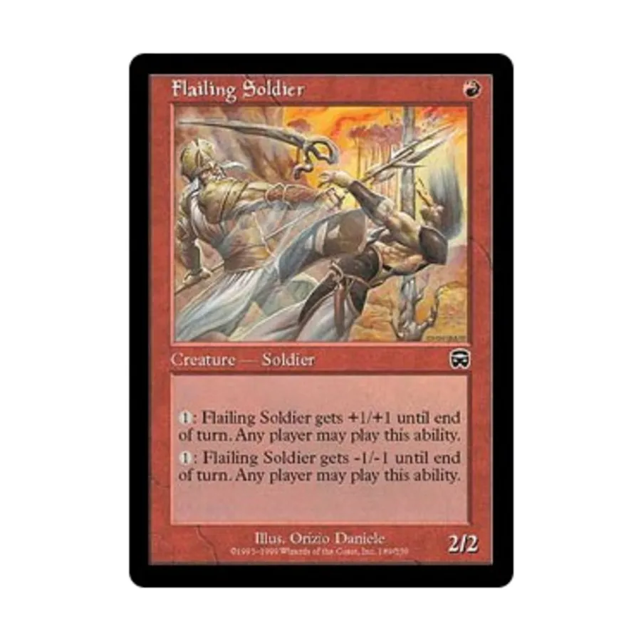 CCG Размахивающий солдат (C) (Рольга), MTG - Mercadian Masques
CCG Размахивающий солдат (C) (Рольга), MTG - Mercadian Masques