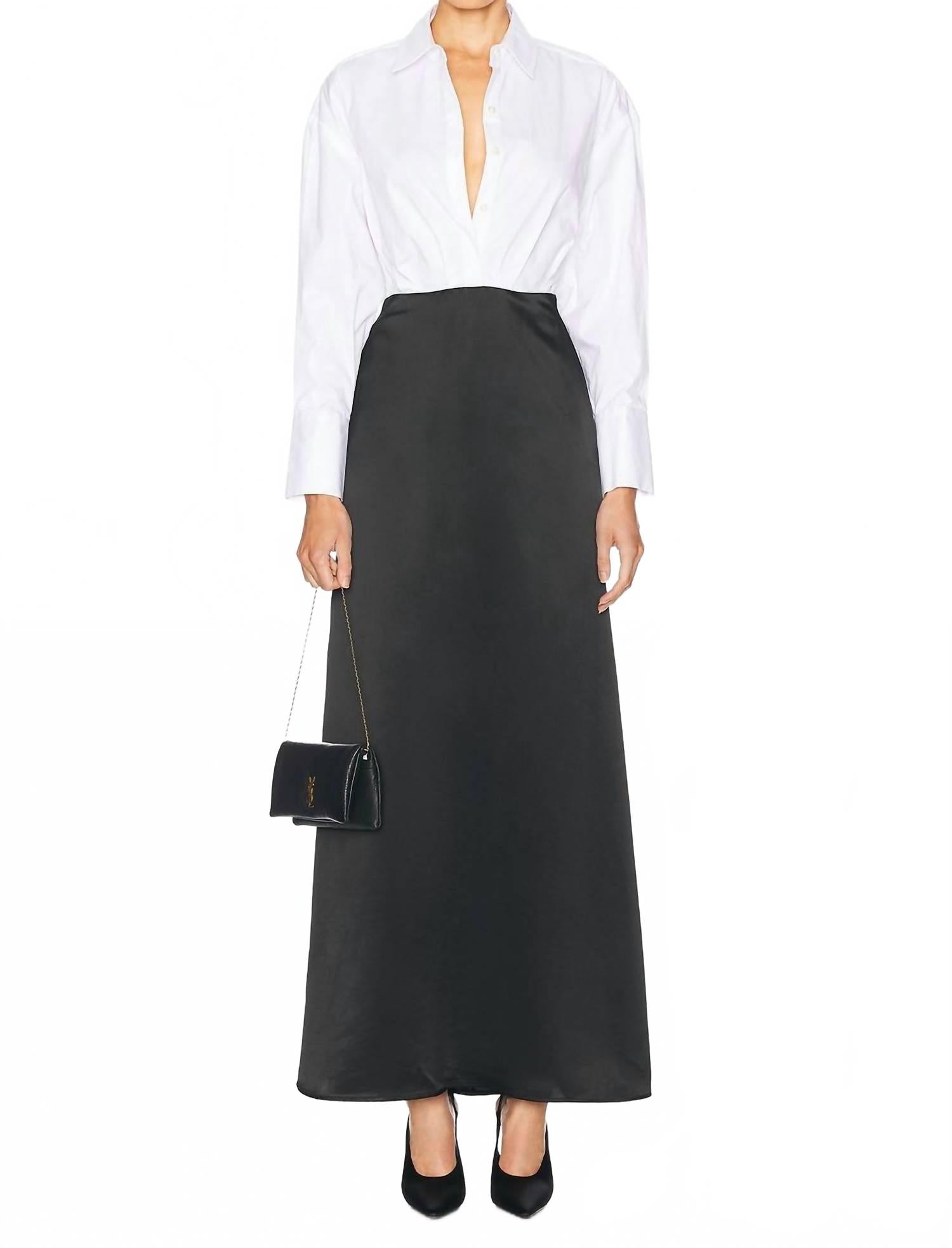 Черное платье макси STAUD
Черное платье макси STAUD