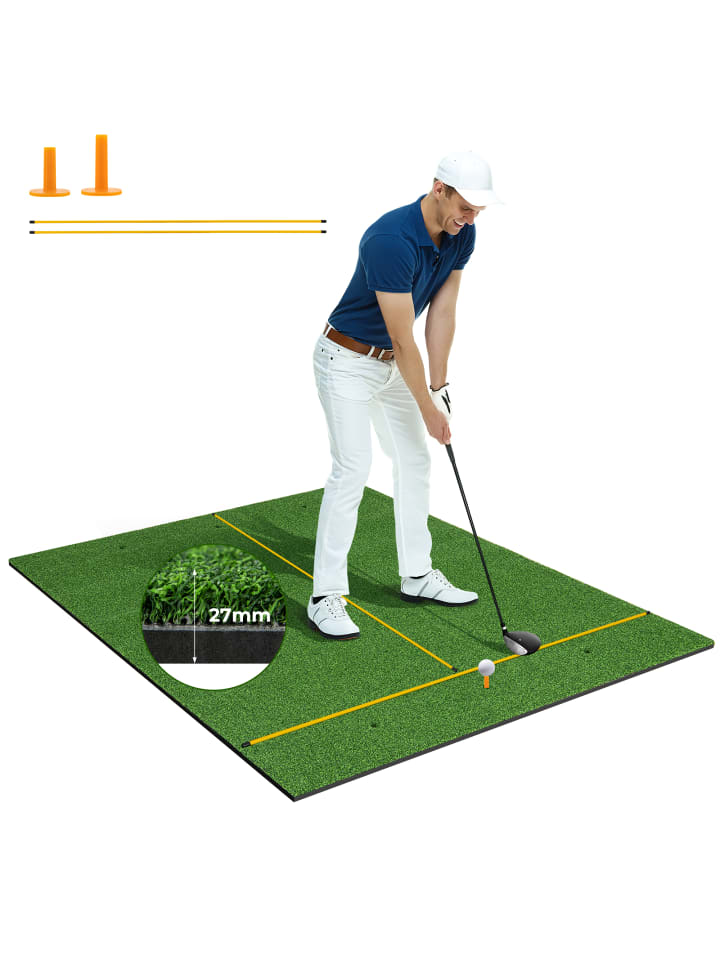 COSTWAY Тренировочный коврик для гольфа 152х117 см, толщина 27 мм, зеленый
COSTWAY Тренировочный коврик для гольфа 152х117 см, толщина 27 мм, зеленый