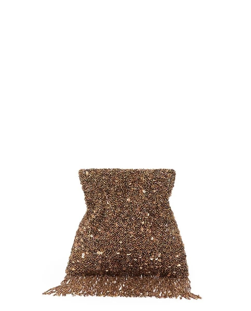 Сумка с бусинами и сборками Sfera, золотой
Сумка с бусинами и сборками Sfera, золотой