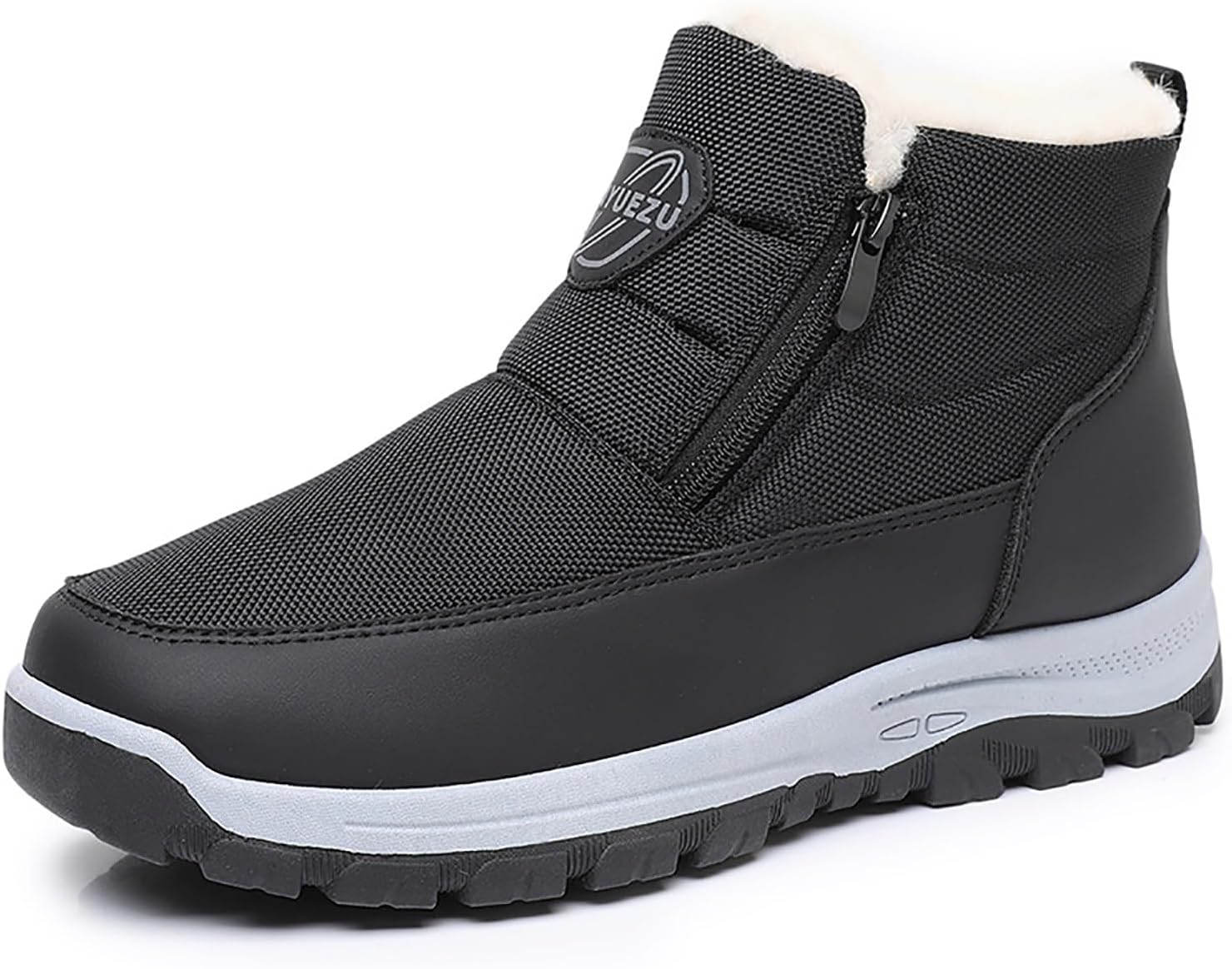 Мужские водонепроницаемые зимние снегоходные сапоги с утеплителем и меховой подкладкой, теплые ботинки до щиколотки с боковой молнией, легкие и удобные, для улицы, повседневные нескользящие прогулочные обувь Forevercan, черный
Мужские водонепроницаемые зимние снегоходные сапоги с утеплителем и меховой подкладкой, теплые ботинки до щиколотки с боковой молнией, легкие и удобные, для улицы, повседневные нескользящие прогулочные обувь Forevercan, черный