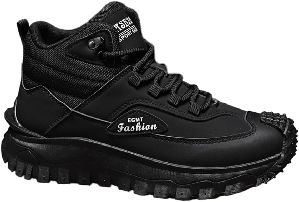 Мужские кроссовки больших размеров с высоким верхом, противоскользящие, легкие, дышащие, для прогулок на открытом воздухе, водонепроницаемые походные обувь Lexamen, черный
Мужские кроссовки больших размеров с высоким верхом, противоскользящие, легкие, дышащие, для прогулок на открытом воздухе, водонепроницаемые походные обувь Lexamen, черный