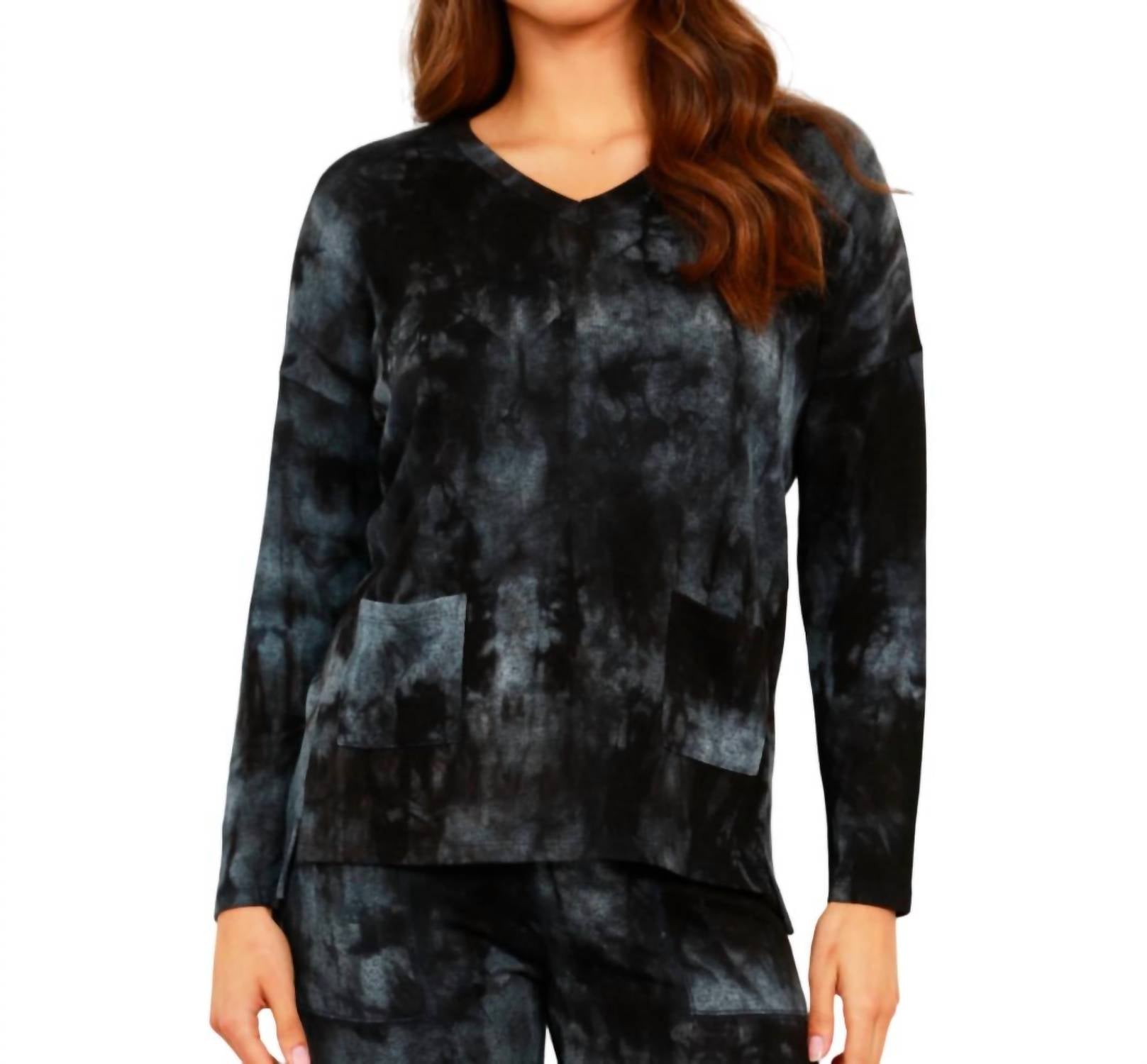 Мраморный блузка с V-образным вырезом и карманами, цвет «шторм» French kyss, Storm
Мраморный блузка с V-образным вырезом и карманами, цвет «шторм» French kyss, Storm