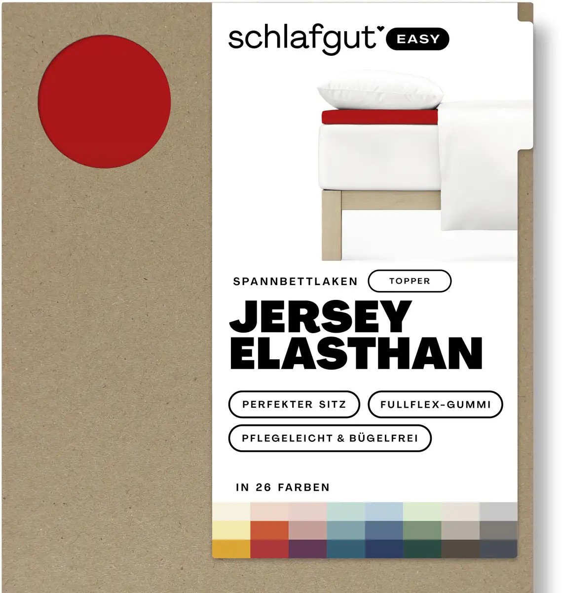 Простыня Schlafgut "EASY Jersey Elastane Topper", СДЕЛАНО В ЗЕЛЕНОМ цвете от OEKO-TEX 90-100х200-220 см, 1 шт., красный
Простыня Schlafgut "EASY Jersey Elastane Topper", СДЕЛАНО В ЗЕЛЕНОМ цвете от OEKO-TEX 90-100х200-220 см, 1 шт., красный