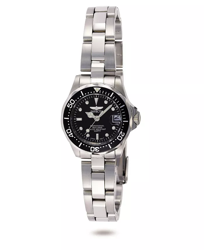 Женские часы 8939 Pro Diver Quartz с черным циферблатом и тремя стрелками Invicta, серебряный
Женские часы 8939 Pro Diver Quartz с черным циферблатом и тремя стрелками Invicta, серебряный